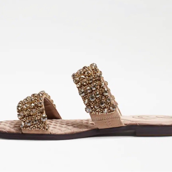 ▪️NIB Sam Edelman Ezel Embellished Two Strap Slide Sandal - Picture 5 of 10